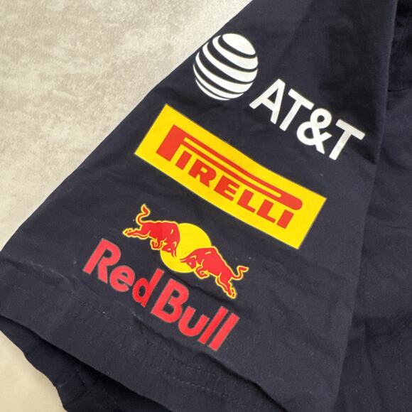 Puma Red Bull F1 Racing Aston Martin Full Button Down Polo Shirt Men's Medium - Picture 8 of 16